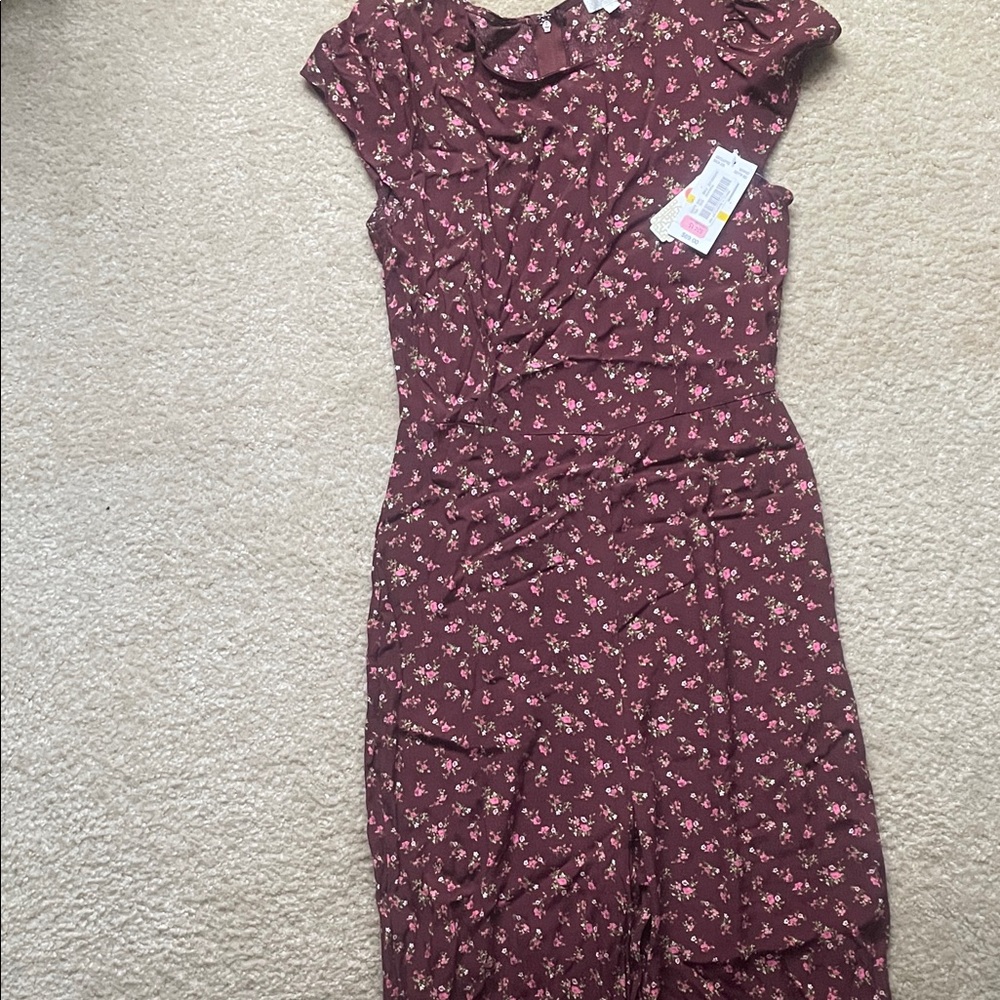 Floral Brown Jumpsuit